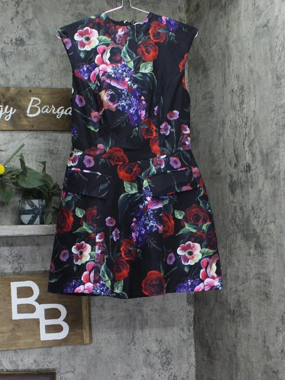 Avec Les Filles Red Avec Les Filles Mock Neck Fit Flare Mini Dress 6